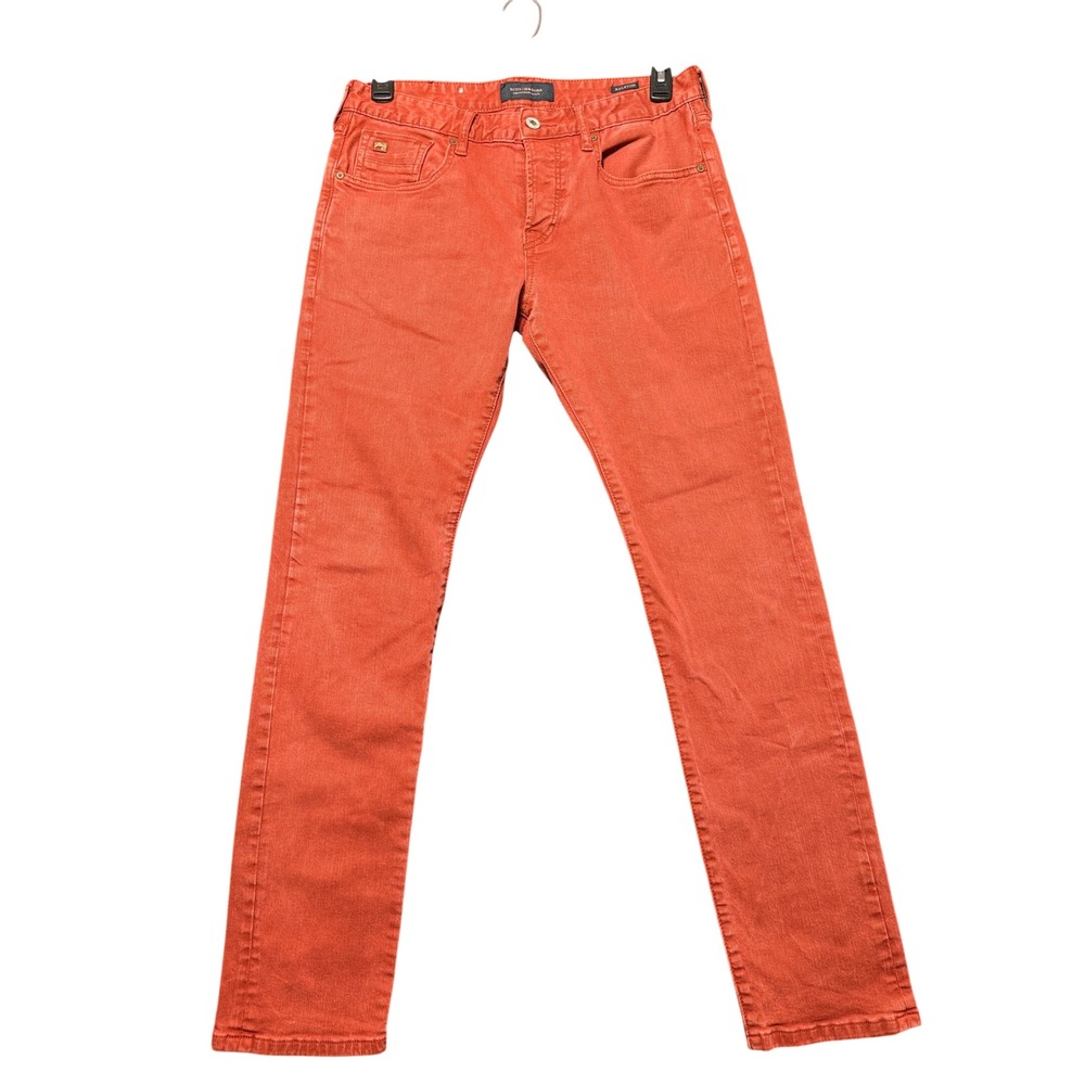 Scotch & Soda Ralston Jeans Mens 32x32 Red Slim Fit Button Fly‎ Denim